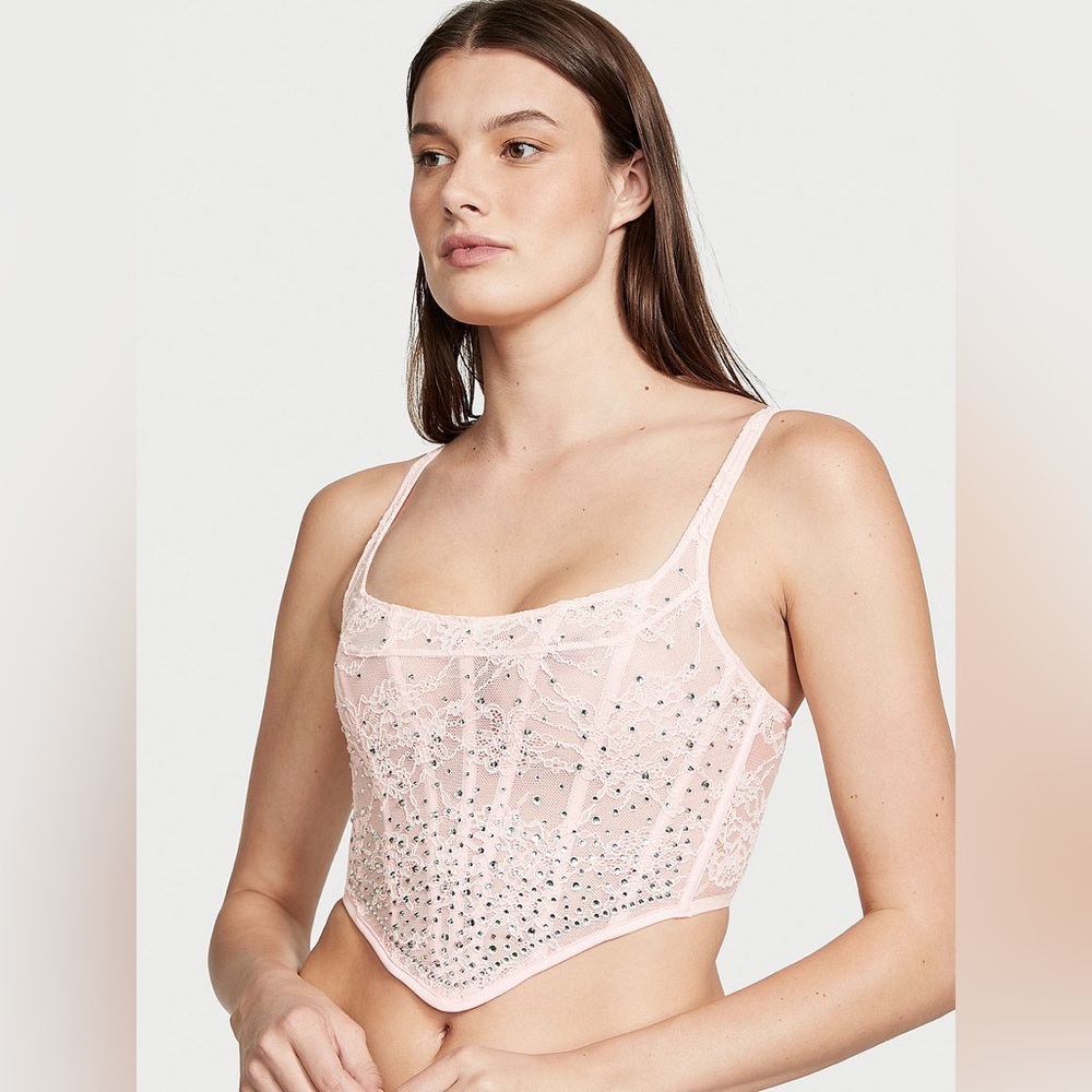 BNWT | Victoria’s Secret Sugar-Coated Rhinestone Corset Top - Picture 10 of 10